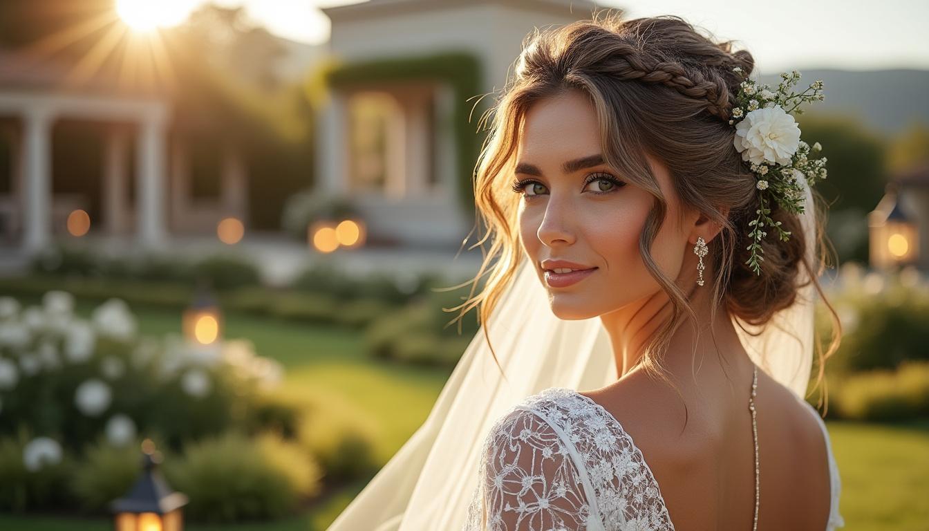 découvrez les tendances incontournables des coiffures grecques de mariage : tresses élégantes, accessoires dorés et chignons sophistiqués pour sublimer votre grand jour avec une touche mythique.
