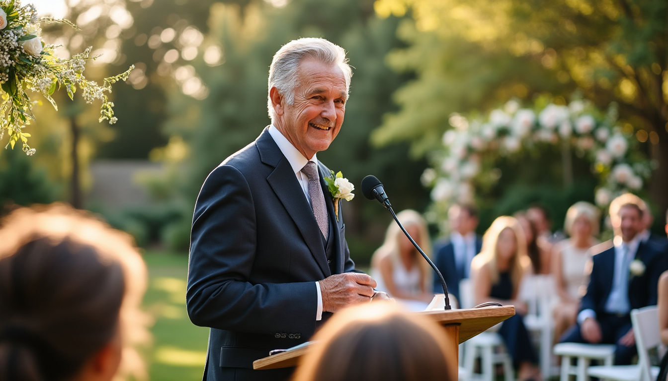 découvrez nos conseils et exemples pour écrire un discours de mariage touchant destiné à votre père et votre belle-mère. un guide complet pour les futurs mariés qui souhaitent exprimer leurs émotions et leurs remerciements lors de leur cérémonie.