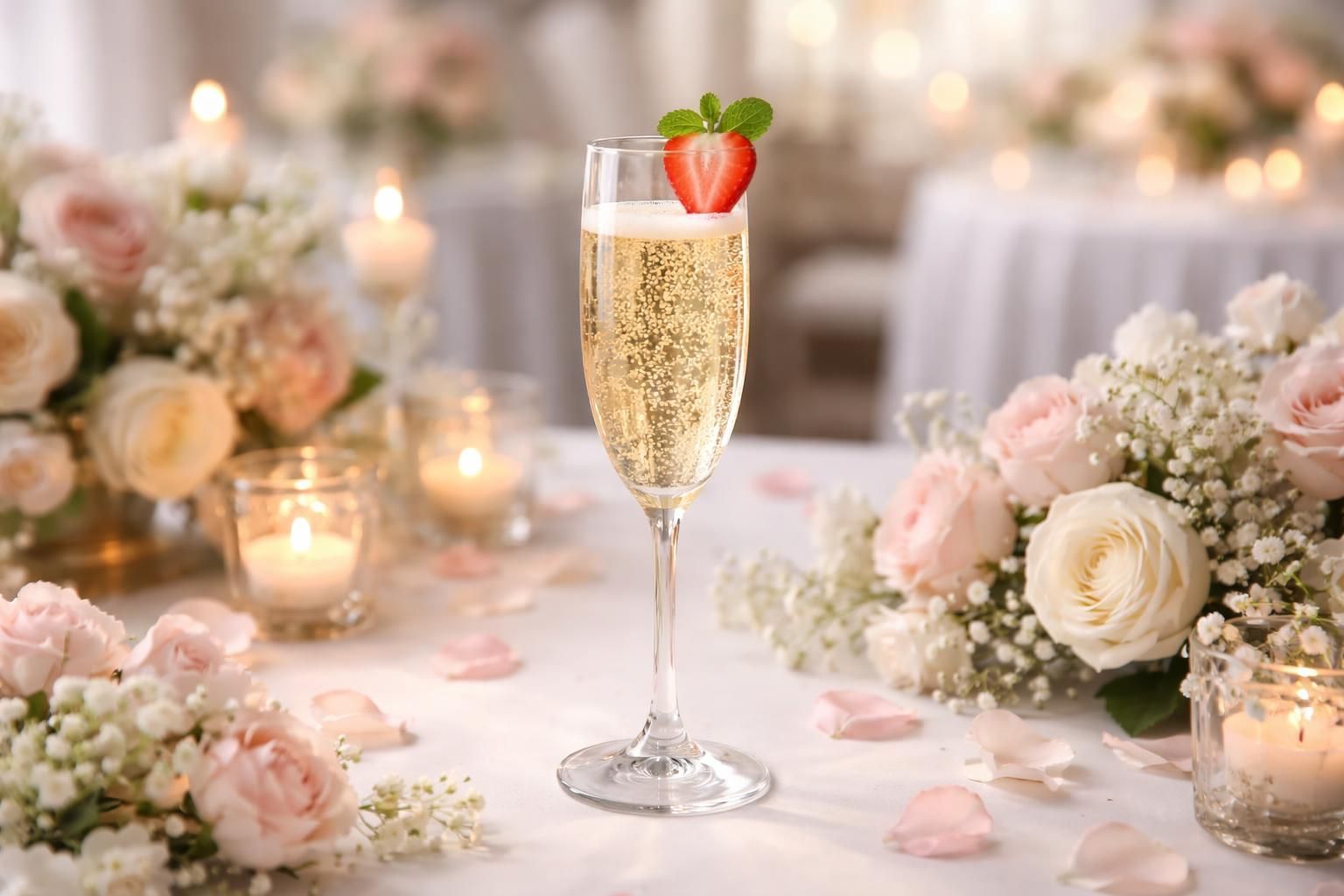 découvrez un cocktail au prosecco élégant et raffiné, parfait pour sublimer votre mariage chic avec une touche festive et sophistiquée.