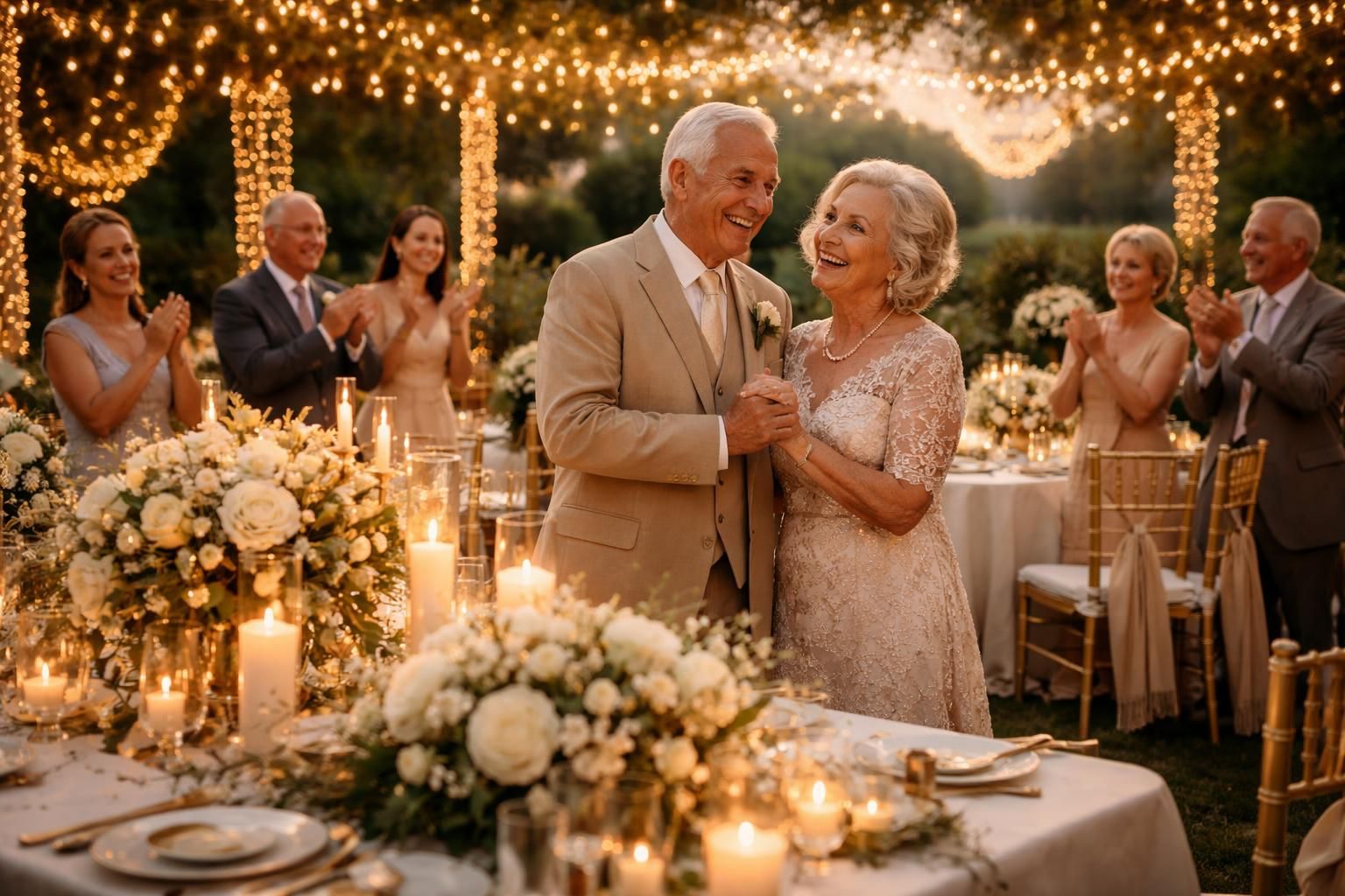 organisez une célébration unique et mémorable pour vos noces d'or, en honorant 50 années d'amour et de complicité avec une touche personnalisée.