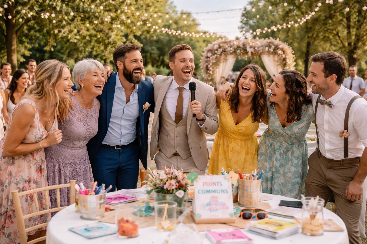 découvrez comment organiser un jeu des points communs drôle et convivial pour animer votre mariage et créer des souvenirs inoubliables avec vos invités.