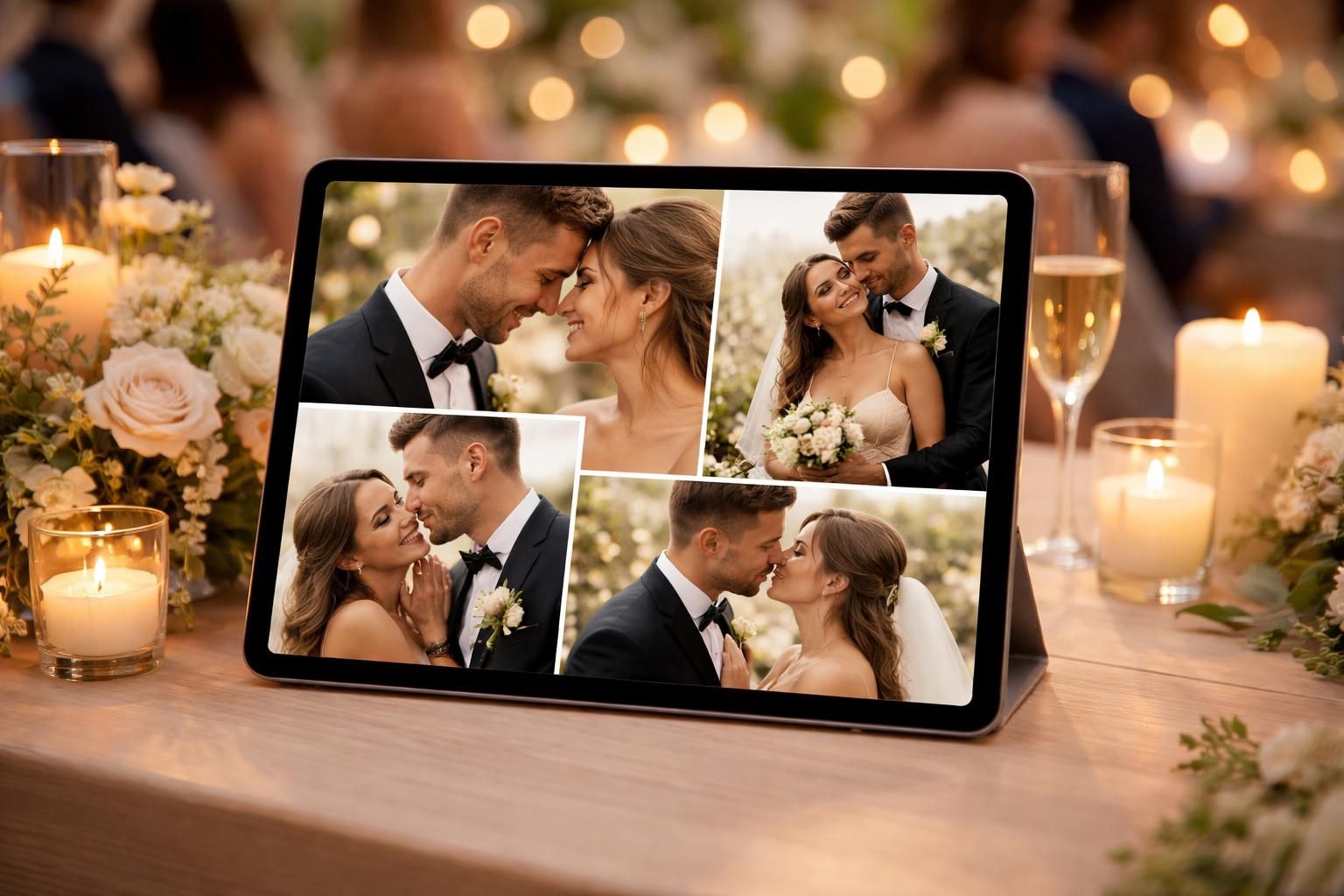 apprenez à créer un magnifique diaporama des mariés sur ipad air pour animer la réception et partager les moments précieux de ce jour exceptionnel.