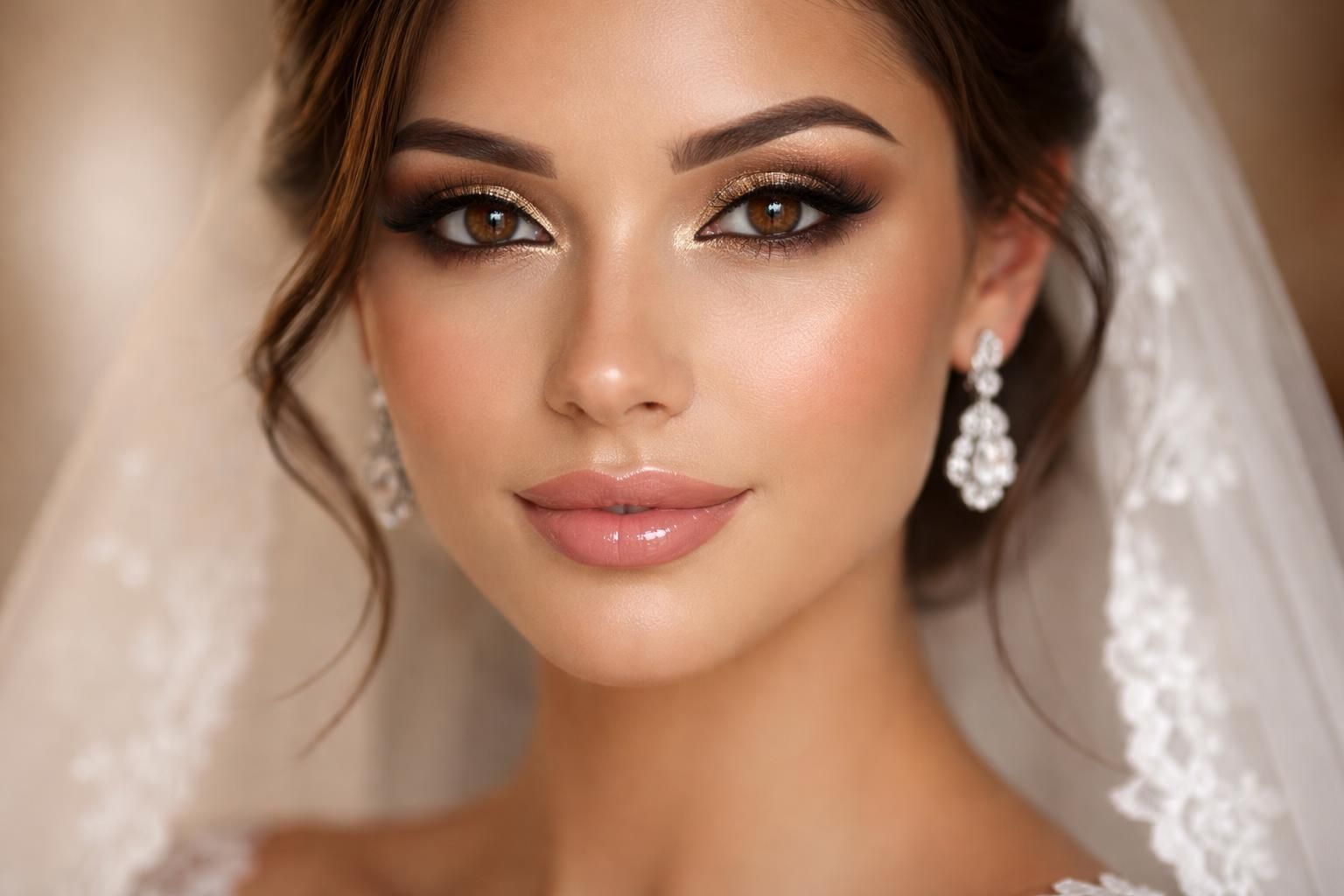 découvrez les astuces incontournables pour sublimer les yeux marron lors d'un maquillage de mariée éclatant et naturel.