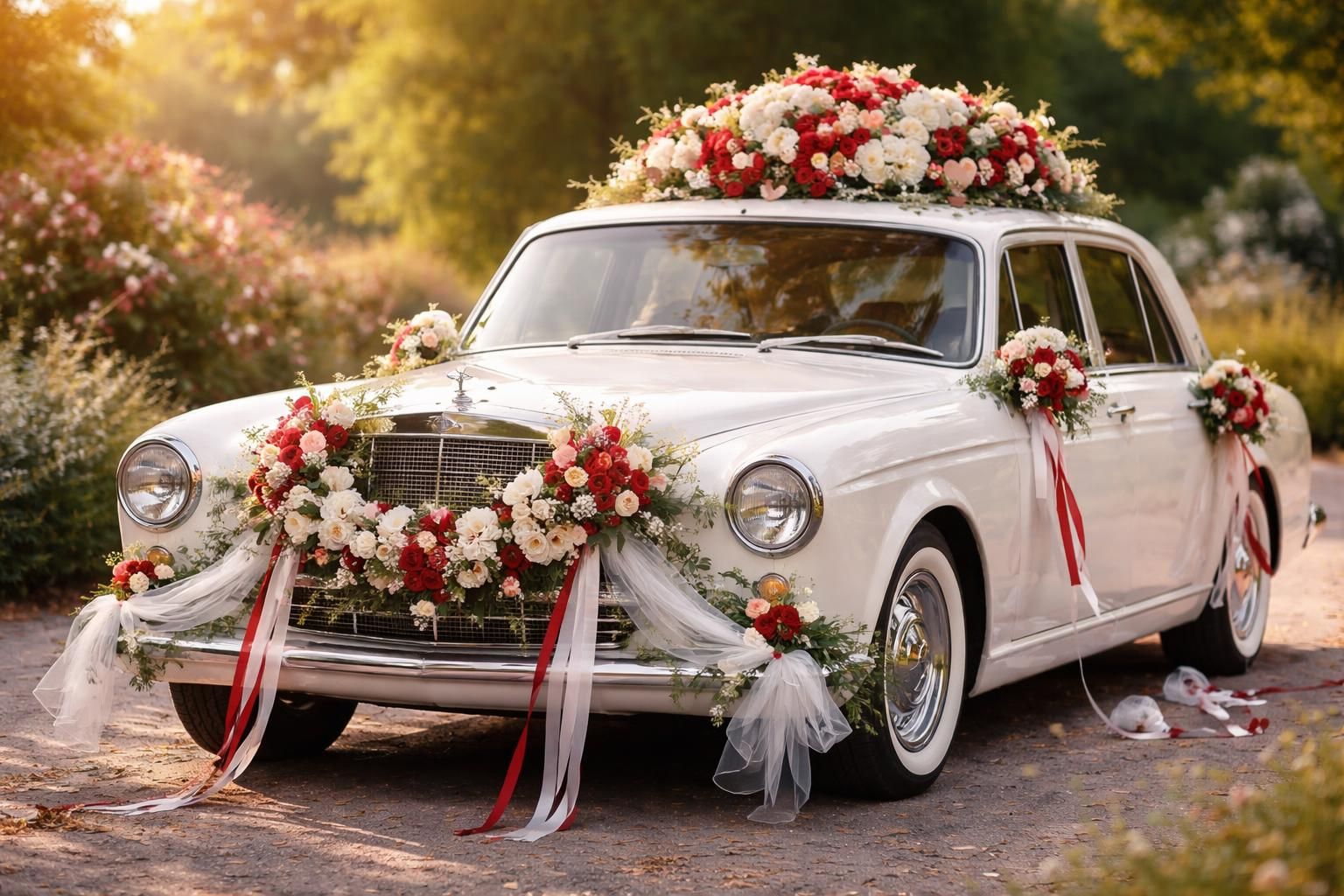 découvrez nos idées élégantes de décoration de voiture pour un mariage très romantique, afin de rendre votre journée inoubliable et pleine d'amour.